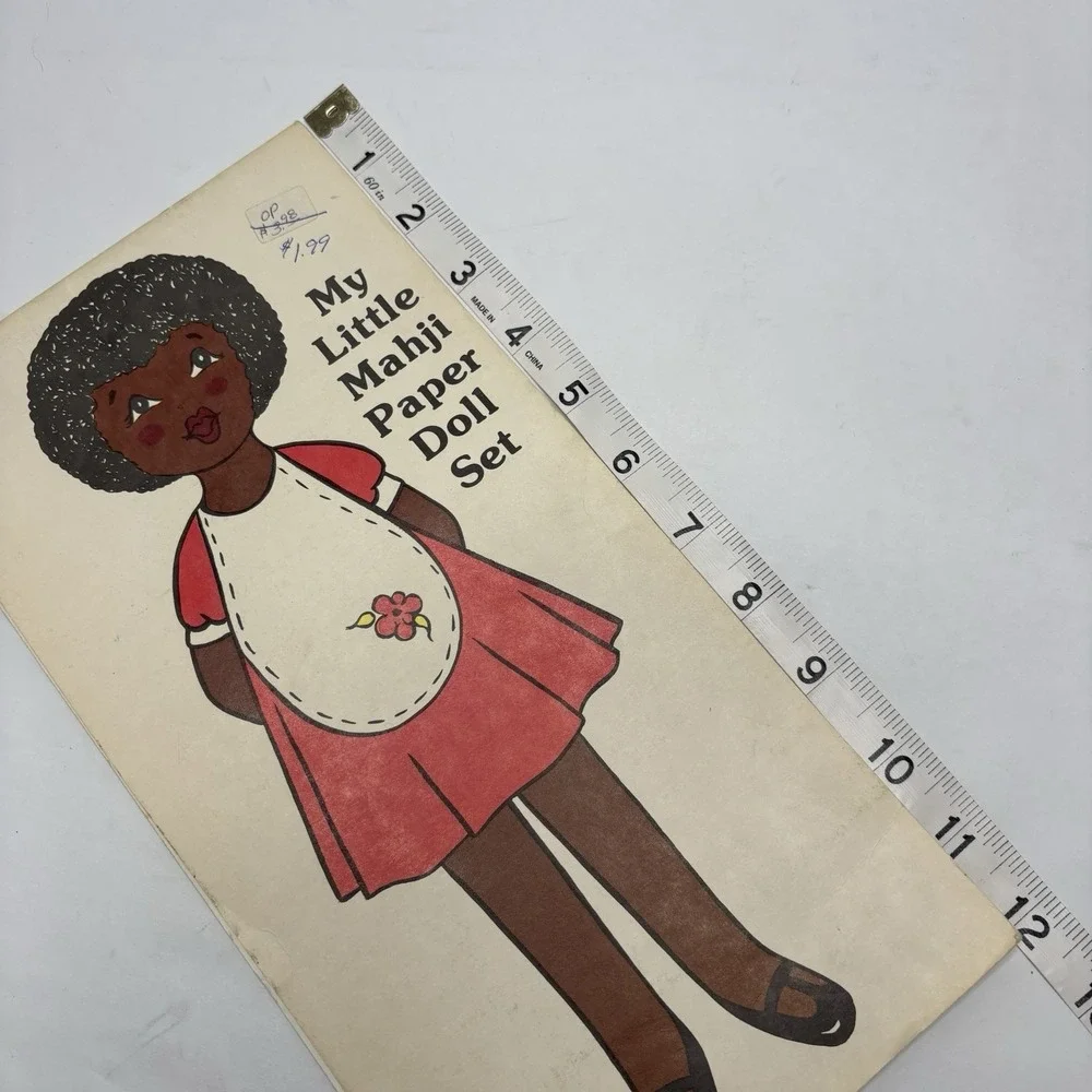 Black‎ American Paper Doll With Outfits; Rare, OOP 
